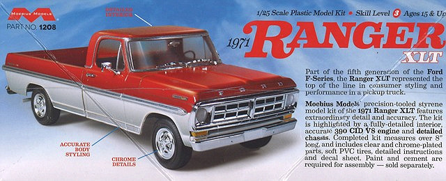 メビウス プラモデル 1/25 1971 フォード レンジャー ピックアップ 
