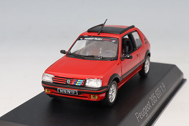 ノレブ 1/43 プジョー 205 GTI 1.9 1991 ヴァレルンガ レッド PTS