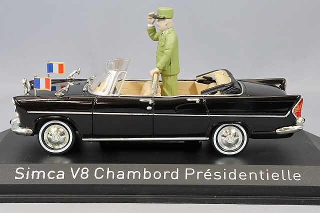 ノレブ 1/43 シムカ V8 シャンボール 大統領公用車 1960 フィギュア付