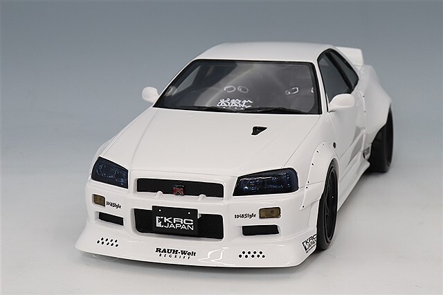 オットー 1/18 日産 スカイライン GT-R (BNR34) by KRC 2019 ホワイト