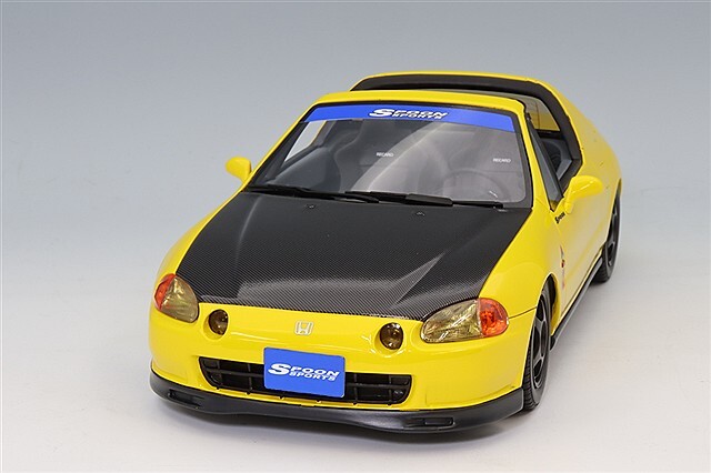 オットー 1/18 ホンダ シビック デルソル スプーン イエロー