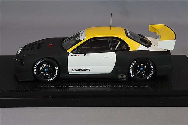 エブロP4 1/43 日産 スカイライン GT-R R34 2001 JGTC ウィンター 