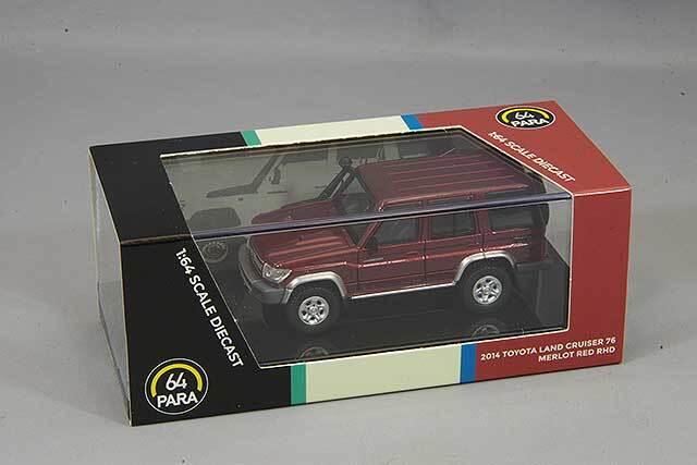 PARA64 1/64 トヨタ ランドクルーザー 76 メルローレッド 右ハンドル