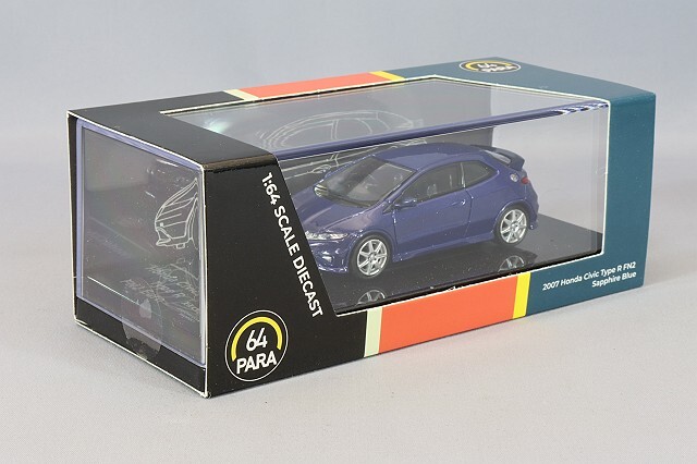 PARA64 1/64 ホンダ シビック FN2 タイプR 2007 サファイアブルー 右