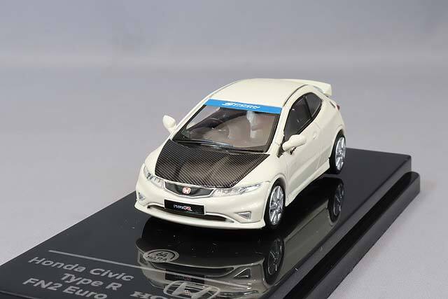PARA64 1/64 ホンダ シビック タイプR FN2 2007 ホワイト/カーボン 右