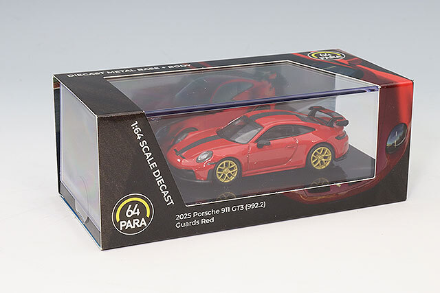 PARA64 1/64 ポルシェ 911 GT3 (992.2) 2025 ガーズレッド 右