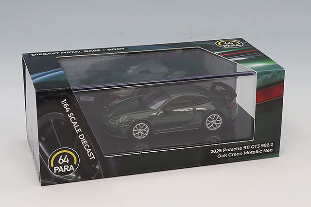 PARA64 1/64 ポルシェ 911 GT3 (992.2) 2025 オークグリーンメタリック