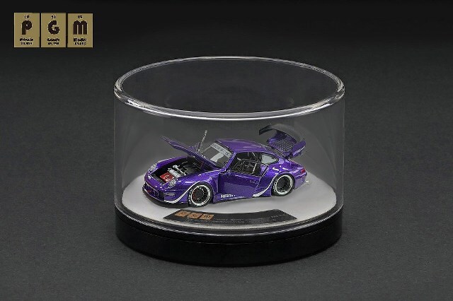 PGM (Private goods model) 1/64 RWB 993 パープルメタリック 回転台座Ver.