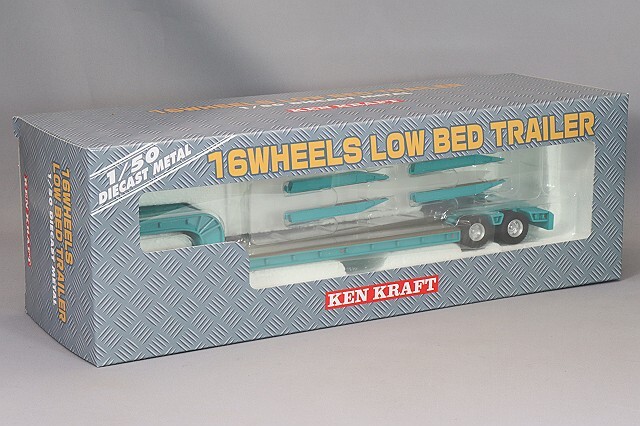 プラッツ/ケンクラフト 1/50 16輪 中低床重量物運搬用トレーラー 