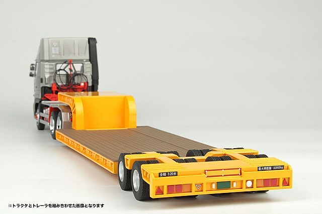 プラッツ/ケンクラフト 1/50 16輪 中低床重量物運搬用トレーラー イエロー