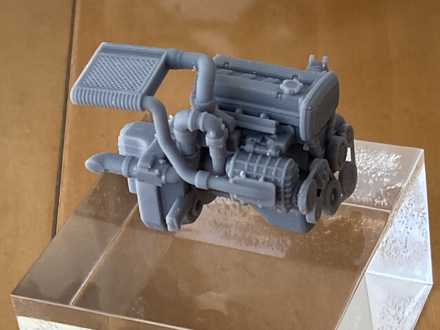PLUSALFA 3DCAD/3Dプリンタ プロダクト 1/24 4A-GZE エンジンセット