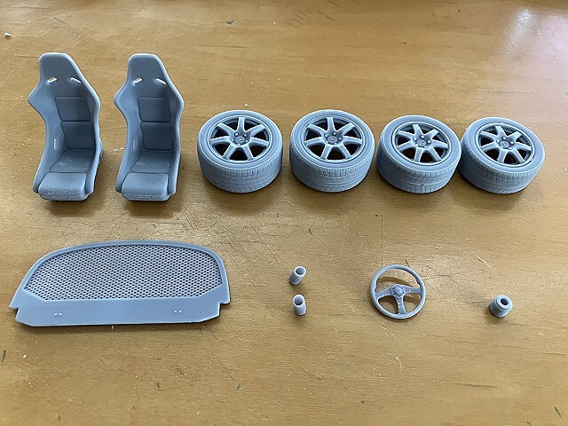 PLUSALFA 3DCAD/3Dプリンタ プロダクト 1/24 NSX タイプR/2