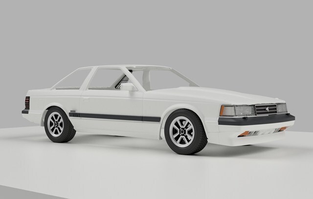 PLUSALFA 3DCAD/3Dプリンタ プロダクト 1/24 10 ソアラ 後期型