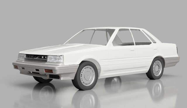 PLUSALFA 3DCAD/3Dプリンタ プロダクト 1/24 R31 4ドア HT 前期型