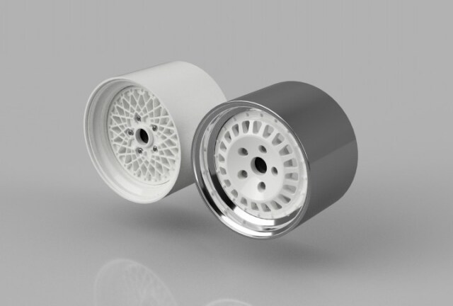 PLUSALFA 3DCAD/3Dプリンタ プロダクト 1/24 911SCRS リヤホイール