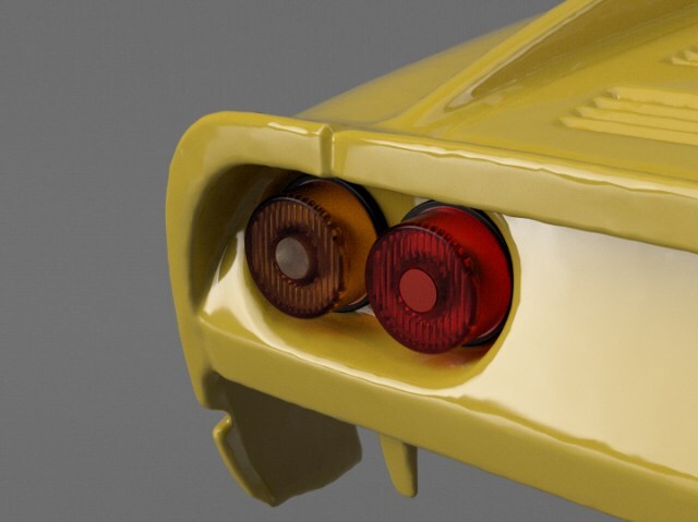PLUSALFA 3DCAD/3Dプリンタ プロダクト 1/24スケール 288GTO