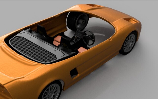 PLUSALFA 3DCAD/3Dプリンタ プロダクト 1/32 NSX-S コンバージョン