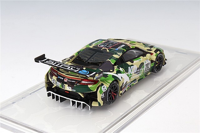 Poprace BAPE ホンダ　NSX GT3 EVO22 BAPE x POPRACE HONDA NSX GT3 EVO22 1/64 - Walmart.com