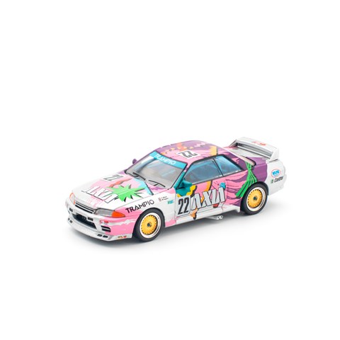 POP RACE 1/64 AXIA 日産 スカイライン GT-R R32 Gr.A JTC #22