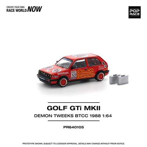 POP RACE 1/64 ゴルフ GTI MkII チーム デーモン トゥイークス 1988