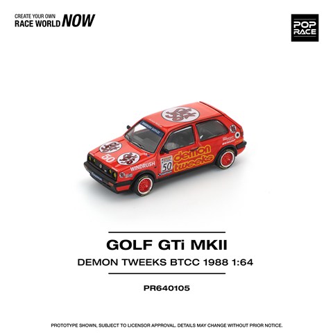 POP RACE 1/64 ゴルフ GTI MkII チーム デーモン トゥイークス 1988