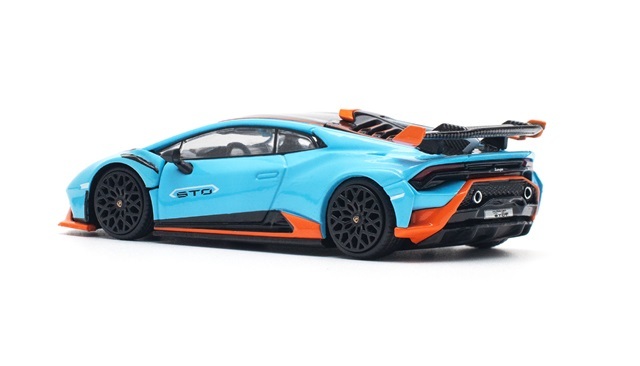 POP RACE 1/64 ランボルギーニ ウラカン STO ブルーラウフェイ/アラン