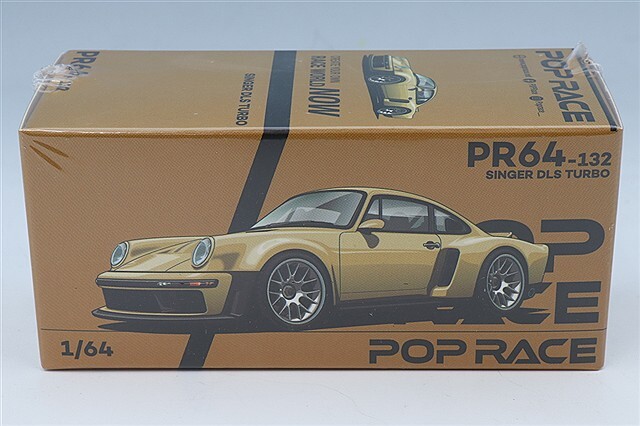 POP RACE 1/64 シンガー DLS ターボ (ROAD) ゴールド