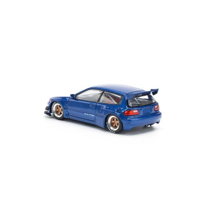 POP RACE 1/64 パンデム シビック EG6 メタリックブルー オープン