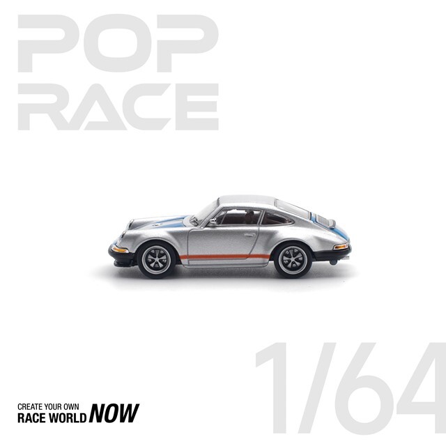POP RACE 1/64 シンガー シルバー/ブルー
