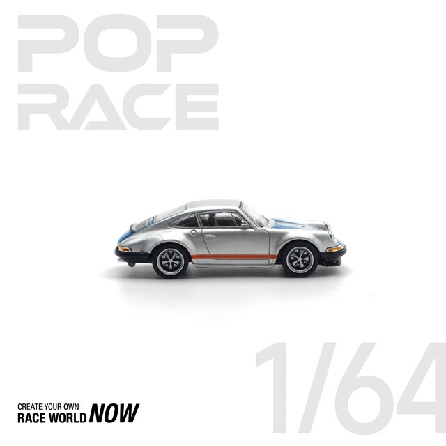 POP RACE 1/64 シンガー シルバー/ブルー