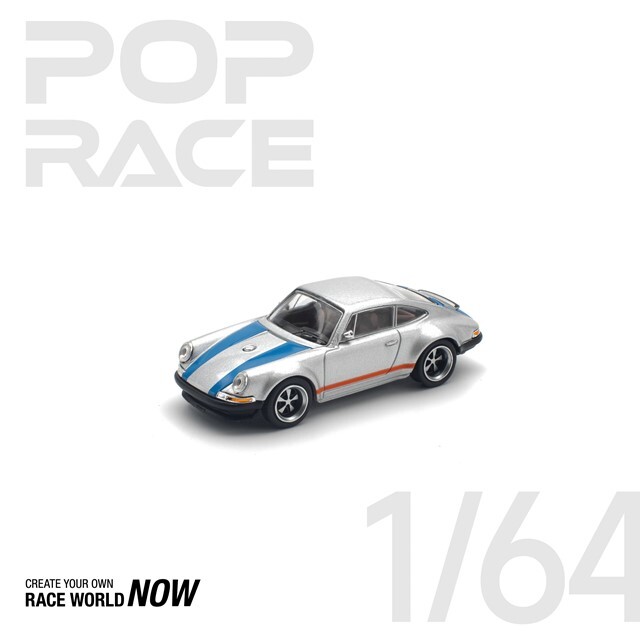POP RACE 1/64 シンガー シルバー/ブルー