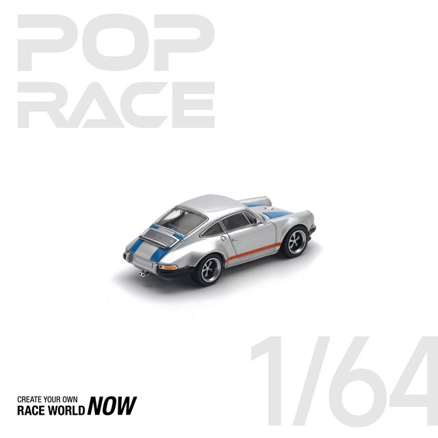 POP RACE 1/64 シンガー シルバー/ブルー