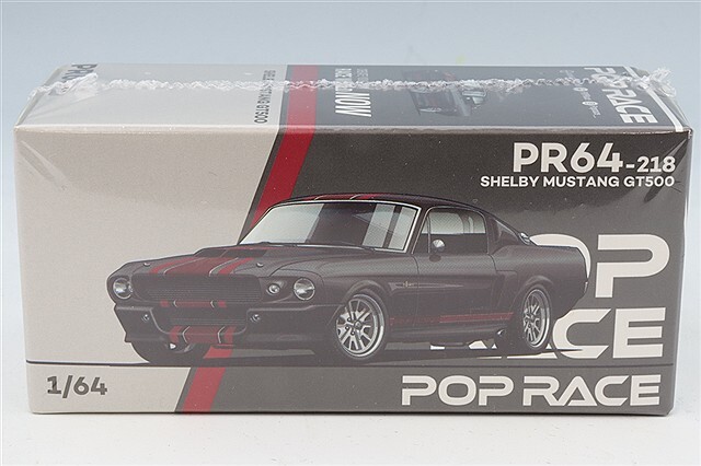 POP RACE 1/64 シェルビー マスタング GT500 ダーククローム
