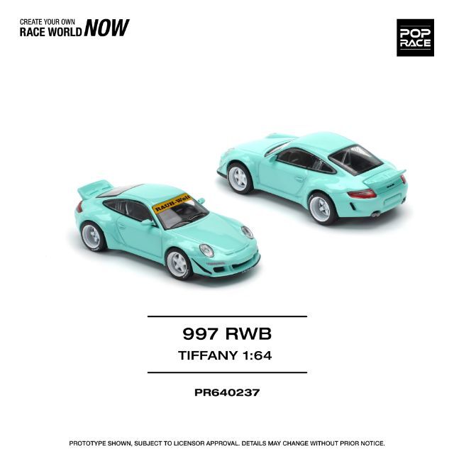 POP RACE 1/64 RWB 997 ティファニーブルー