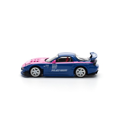 POP RACE 1/64 マツダ RX-7 FD RE:雨宮 ブルー/ピンク