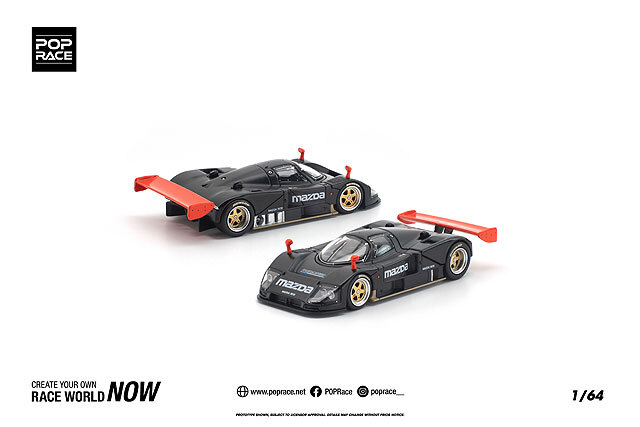 ☆予約品☆ POP RACE 1/64 マツダ 787B 1991 テストカー