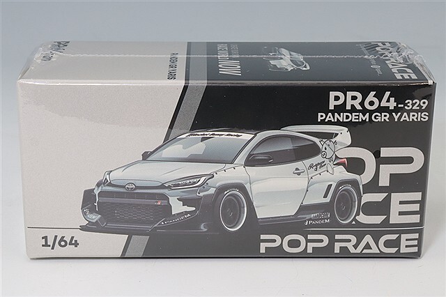 POPRACE 1/64 GRヤリス　パンデム　3セット 1/64 POP RACE × Enigma PANDEM GR-YARIS METALLIC BLUE【PRE004