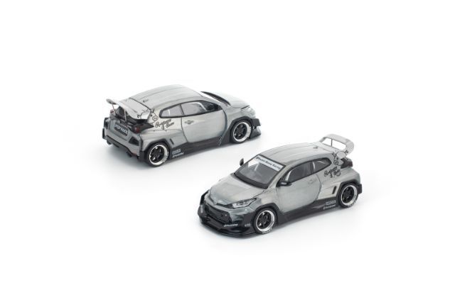 ト*ー様 POP RACE GR ヤリス パンデム 1/64 ホワイト レッド POP Race Newly 1/64 トヨタ GR ヤリス パンデム | トレジャー