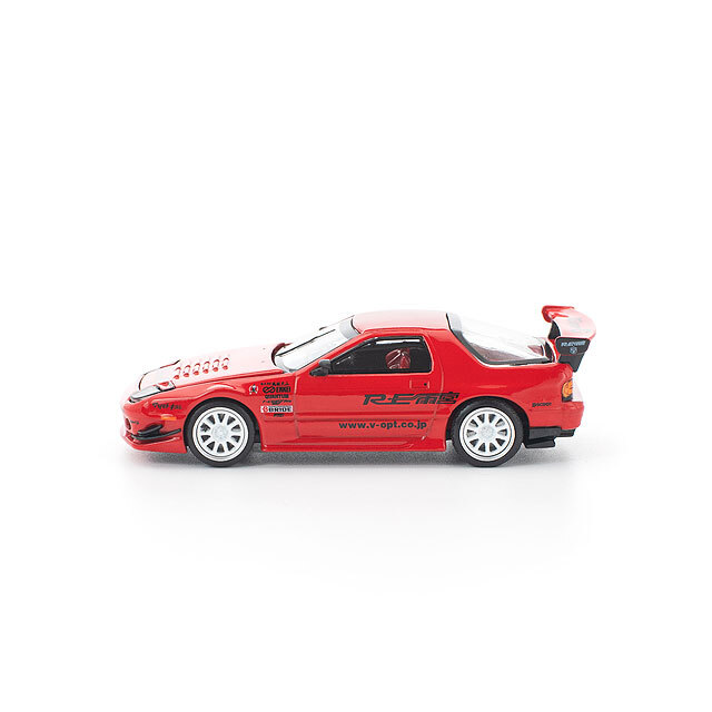 ポップレース 1/64 RX-7 FD3S RE雨宮 レッド チェイスカー Pop Race 1:64 Mazda RX-7 (FD3S) RE Amemiya TOKYO AUTO SALON