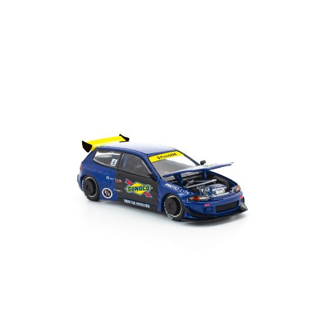 POP RACE 1/64 パンデム シビック EG6 ブルー/ブラック