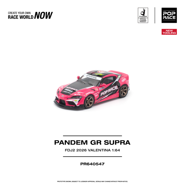 ☆予約品☆ POP RACE 1/64 パンデム GRスープラ FDJ2 ヴァレンティーナ