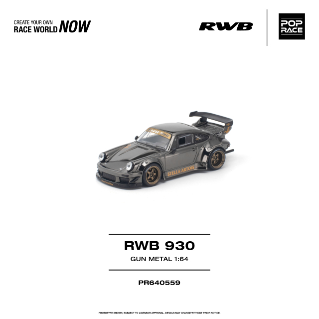 ☆予約品☆ POP RACE 1/64 RWB 930 ガンメタル