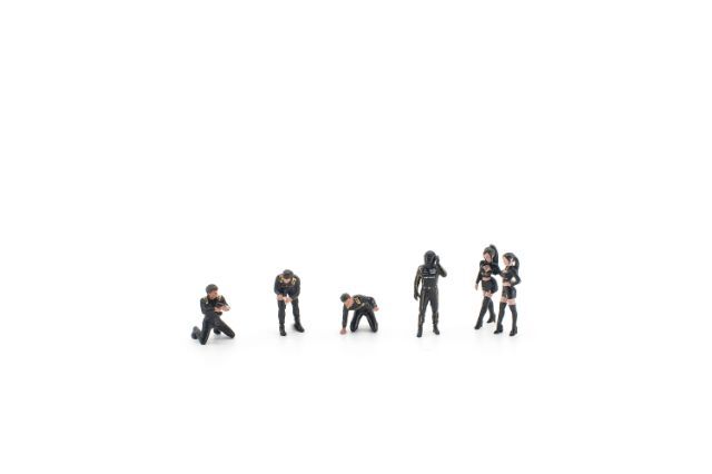☆予約品☆ POP RACE 1/64 チームクルー（フィギュア6体セット）