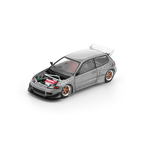 デカール加工品 1/18 ONEMODEL パンデム ホンダ シビック EG6 POP RACE x Enigma 1/64 パンデム シビック EG6 RAWフィニッシュ