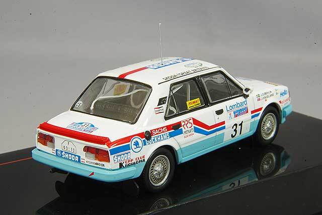 イクソ 1/43 シュコダ 130L 1987 RAC ラリー #31 J.ハウクランド/J.-O