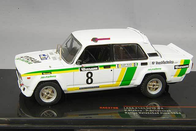 旧ソ連 ソビエト製 ミニカー LADA ラーダ VAZ-2105 1/43 イクソ 1/43 ラーダ 2105 VFTS 1986 ヴァラシュスカー 冬季 ラリー #8