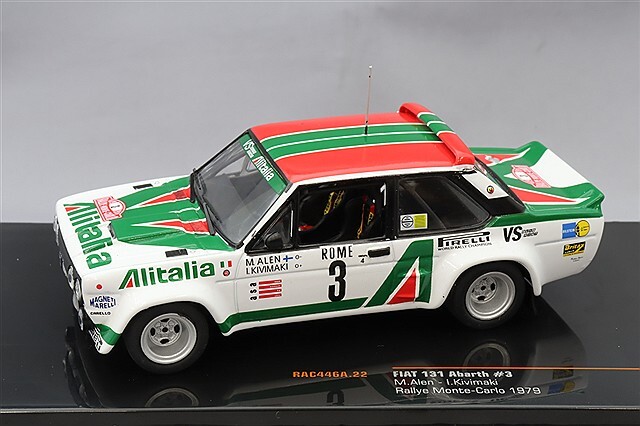 ミニカー 1/43・FIAT131アバルト アリタリア・カラー イクソ 1/43 フィアット 131 アバルト アリタリア 1979
