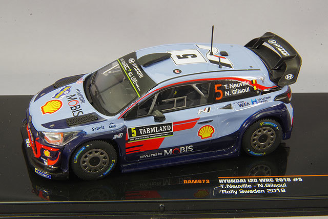 イクソ 1/43 ヒョンデ i20 WRC 2018 ラリー スウェーデン ウィナー #5