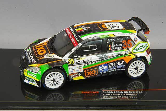 イクソ 1/43 シュコダ ファビア R5 EVO 2020 ACI ラリー モンツァ #35