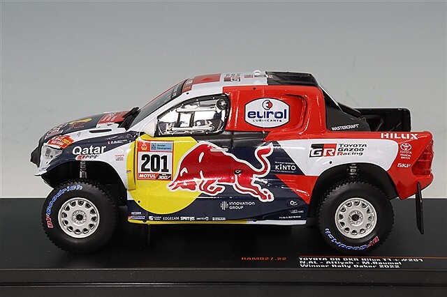 イクソ 1/43 トヨタ GR DKR ハイラックス T1+ 2022 ダカール ラリー